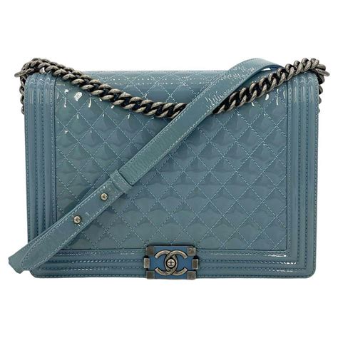 chanel boy bag light blue|Chanel boy bag for sale.